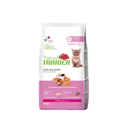 Natural Trainer Pisici - Natural Trainer – Maintenance – Kitten cu Somon 1,5kg