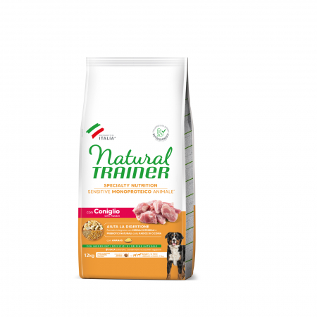 Hrană pentru câini - Natural Trainer – Sensitive – Dog Medium&Maxi Adult Sensitive No Gluten cu Iepure - 12 kg
