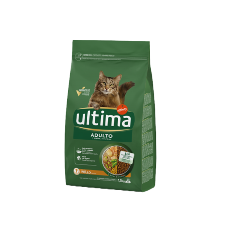 Hrană uscată Pisici - Ultima - Pisică Adultă cu Carne de Pui 1,5 kg