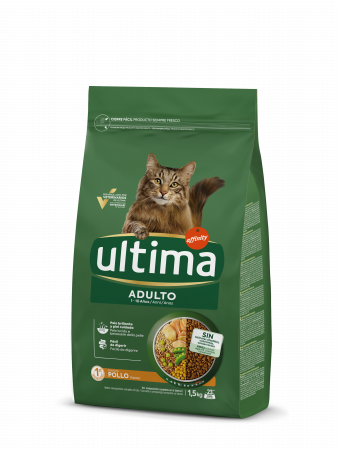Pisici - Ultima - Pisică Adultă cu Carne de Pui 1,5 kg
