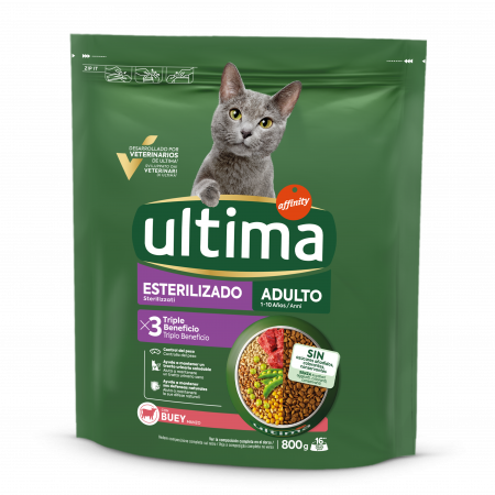 Pisici - Ultima - Pisică Adultă Sterilizată cu Carne de Vită 800g
