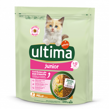 Brand Pisici - Ultima - Pisică Junior cu Carne de Pui 440 g