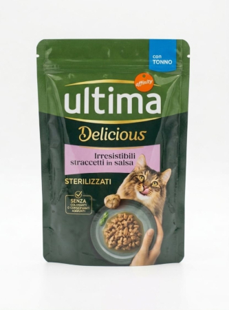 Pisici - Ultima Plic - Pisică Adultă Sterilizată Fit & Delicious cu Ton în sos 85g