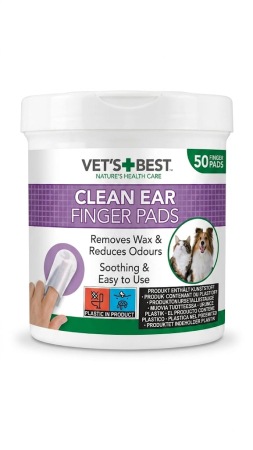 Câini - Vet's Best - Degetar pentru igiena urechii
