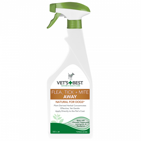Suplimente & Vitamine Câini - Vet`s Best – Spray contra puricilor, căpușelor și acarienilor