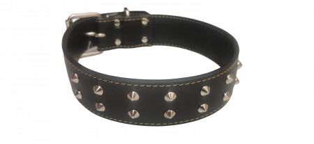 Câini - ZG.PIELE ORN.COLTI 4,8 CM - NEGRU