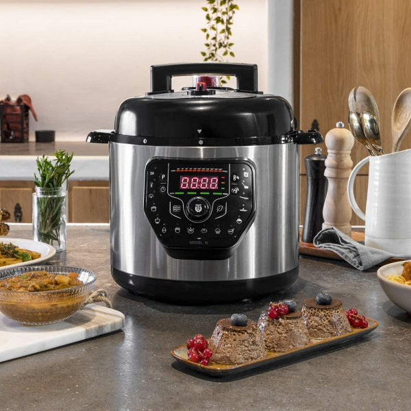 Multicooker cu gatire la presiune Cecotec GM H, 1000 W, 6 L, 19 de programe, Vas antiadeziv detasabil [6]