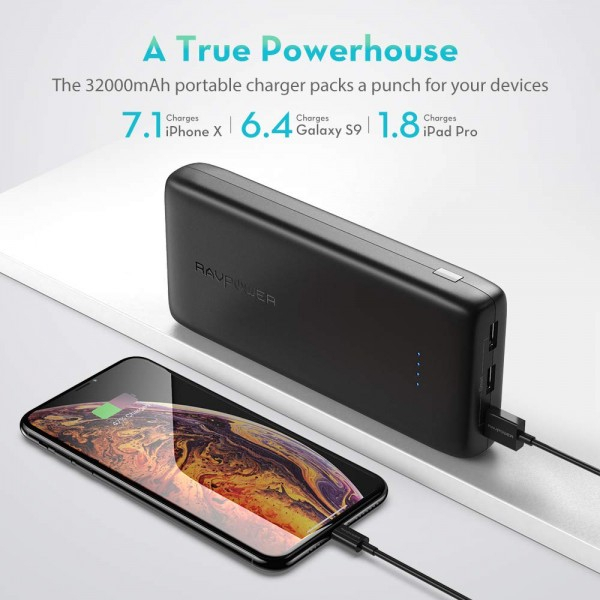 Acumulator extern RavPower RP-PB064, 32000mAh, iSmart [6]