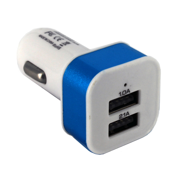 CARGUARD - Încărcător auto USB - 2400 mA - carcasă metalică [2]