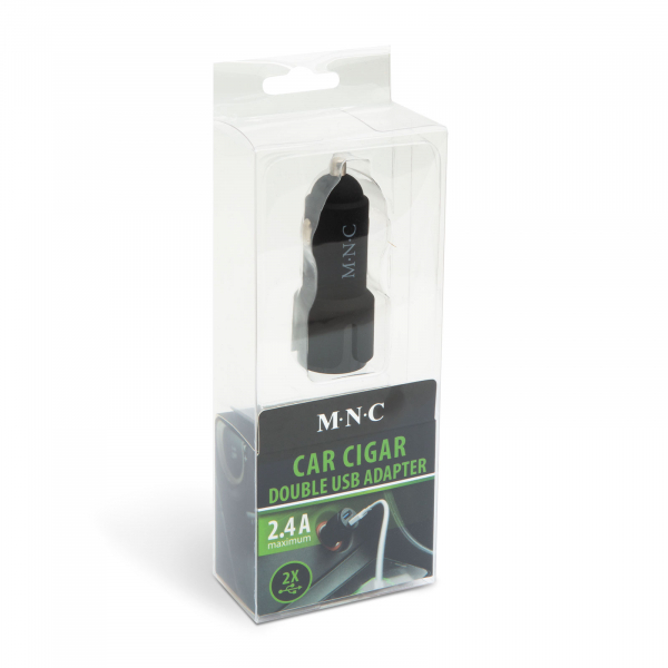 Adaptor auto de la bricheta 2 x USB – negru [3]