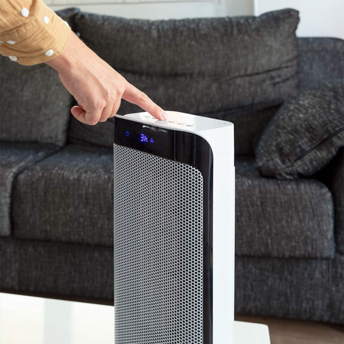 Aeroterma oscilanta Ceramica Cecotec ReadyWarm 6600 Ceramic Style Smart, 2000 W, telecomanda [7]