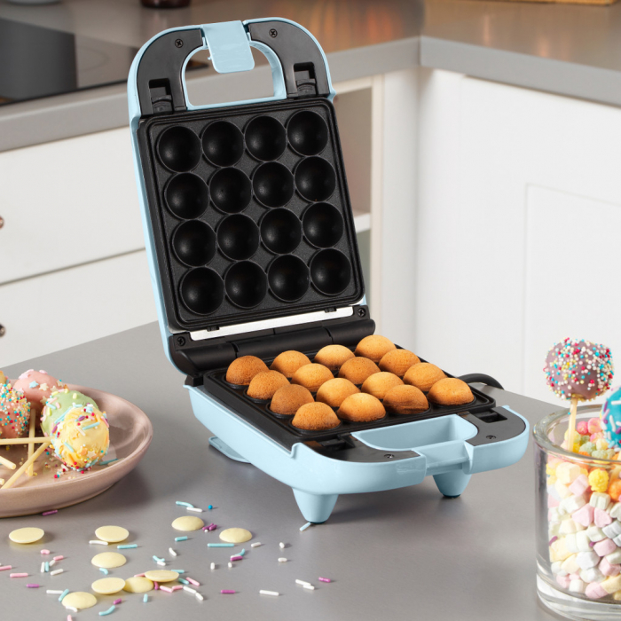 Aparat 3 in 1 Petra, vafe, briose, gogosi, placi antiaderente detasabile, 650W, albastru pastel [6]