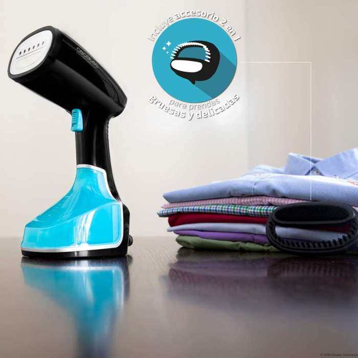 Aparat de calcat vertical cu aburi Cecotec SmoothForce 2000 Smart, 1400W, debit continu abur 25g min, rezervor 280 ml [6]