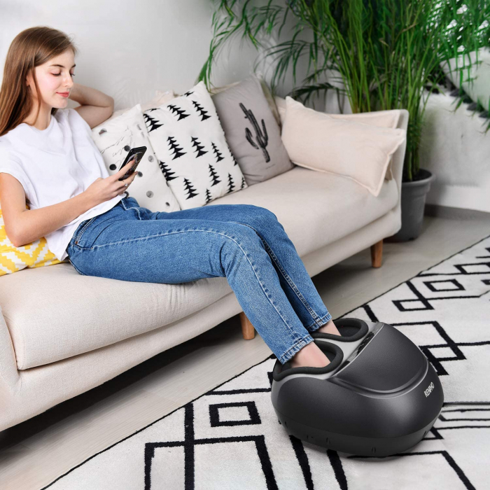 Aparat de masaj picioare Renpho FM059R, masaj Shiatsu, caldura, compresie aer 3 niveluri, temporizare, telecomanda [7]