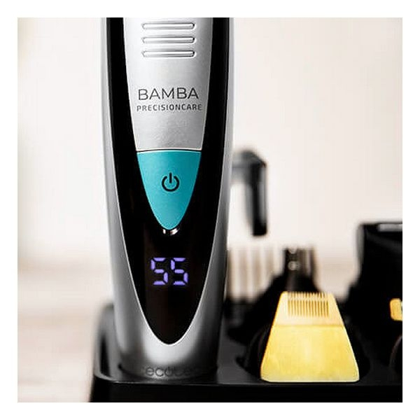 Aparat de tuns multifunctional 5in 1 Cecotec 4220 pentru Cap, Barba, Nas, Urechii si Corporal, Wireless, Baterie Litiu 500mAh, Autonomie 60min, Afisaj Digital, Baza de incarcare, Negru [3]