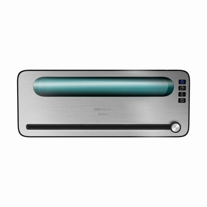 Aparat de vidat si sigilat alimente SealVac 120 SteelCut, putere 120 W, latime 31 cm,Taiere folie, vidare umeda uscata, vidare caserole, rola pungi inclusa [2]