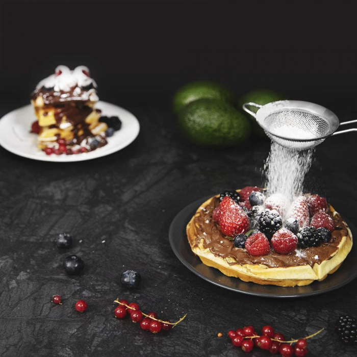 Aparat pentru preparat vafe gofre Cecotec Fun Gofrestone Sphere 1000W, functie rotire [5]
