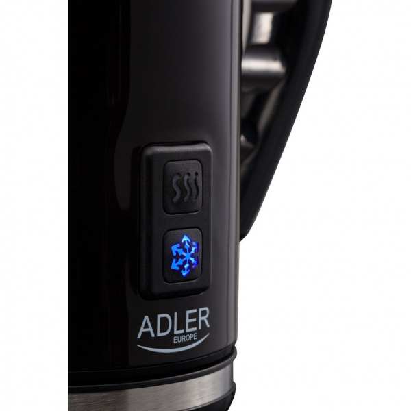 Aparat pentru spumare lapte ADLER AD 4478, 240 ml,500 Wati Functie incalzire lapte, Baza rotativa, Negru [3]