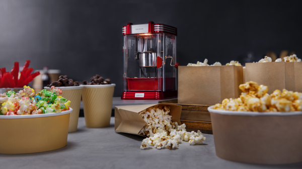 Aparat pentru popcorn, Cecotec Fun&Taste P´Corn Classic, 300W, inox, lumina interna [4]