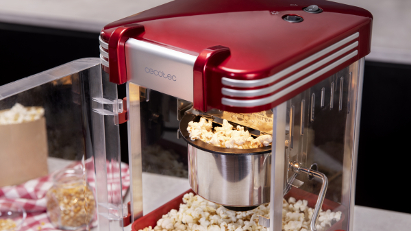 Aparat pentru popcorn, Cecotec Fun&Taste P´Corn Classic, 300W, inox, lumina interna [6]