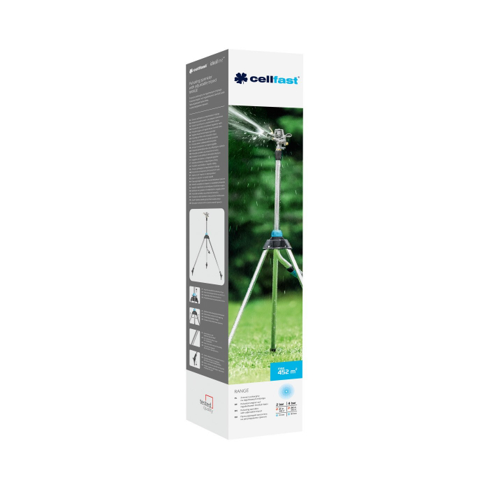 Aspersor pulsatoriu cu trepied telescopic Cellfast RANGE tt IDEAL, 62-92cm [2]