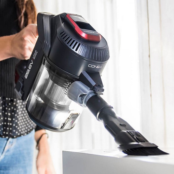 Aspirator vertical cu acumulatori 3 in 1 Conga ThunderBrush 820 Immortal Battery 29,6 V, Autonomie 65 minute [7]