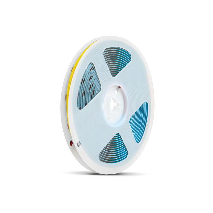 Banda LED COB - alb cald - 12V - 11W/m - 320 LED-uri/metru - 5 m/pachet [2]