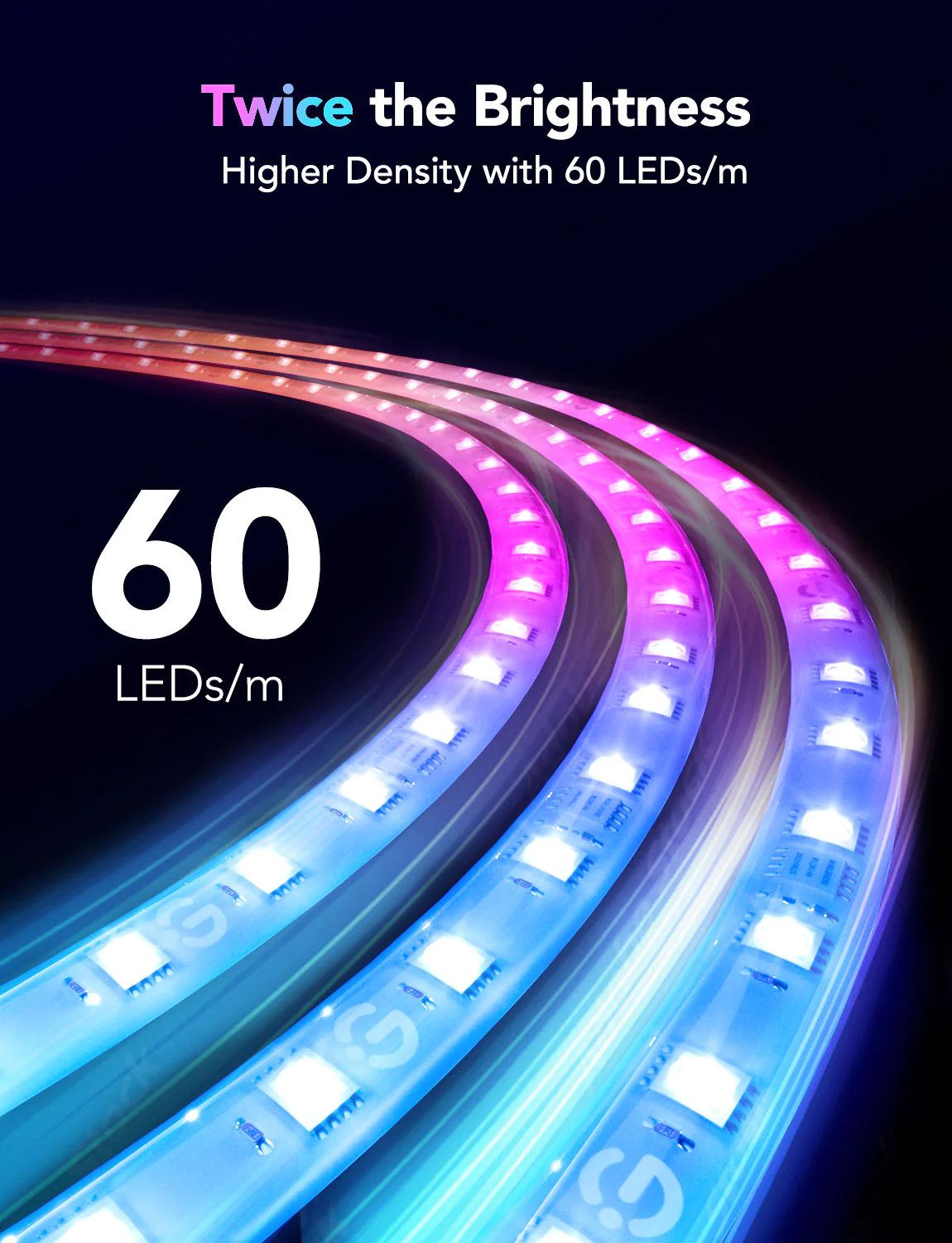 Banda LED Govee M1 RGBIC H61E1, 5m, Sincronizare Muzica, Wifi si Bluetooth, Alexa , Google Asistant [4]