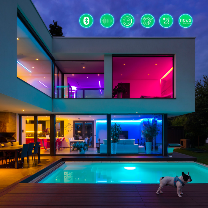 Banda LED Nous RGB F6, 5m, Bluetooth, control aplicatie [7]