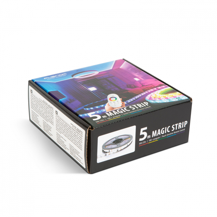 Banda LED RGB - \"Magic Control\" - 5 m - 100 programe lumina, telecomandă tactilă [10]