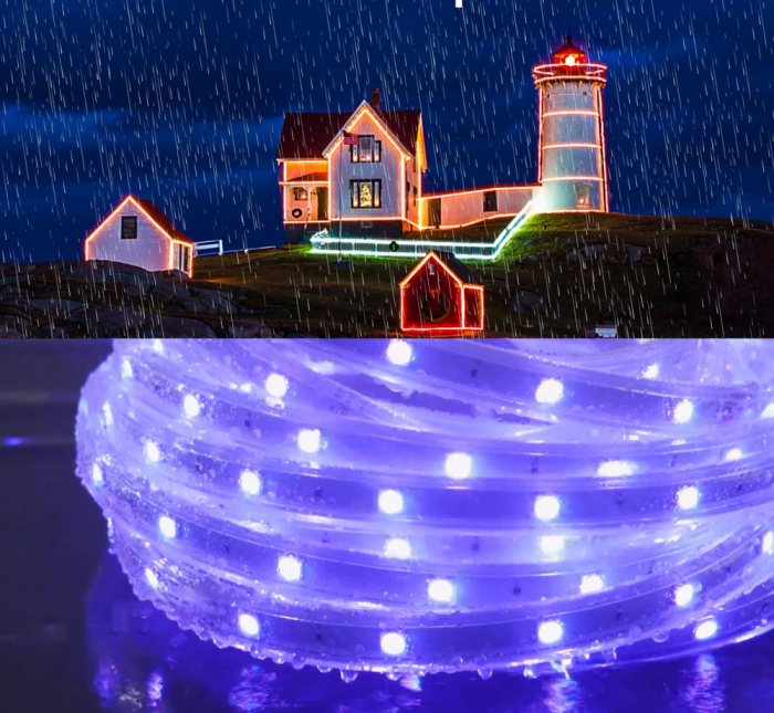 Banda LED RGB Novostela 16m, Exterior, IP65, 30 leduri m, Telecomanda, Bluetooth, Control Aplicatie [3]