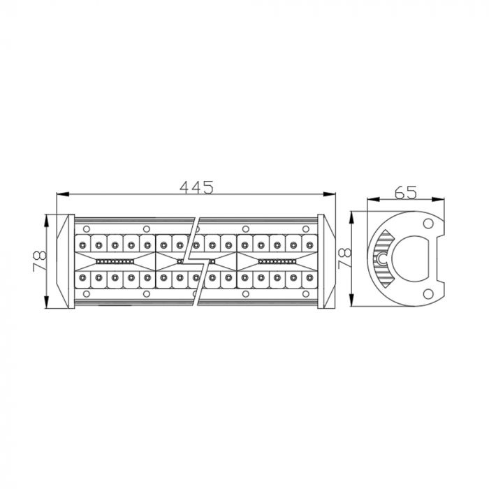Bara Led Auto Off Road - 120W - 120 SMD LED [7]