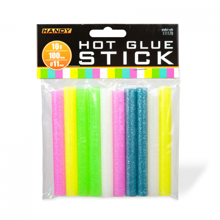 Baton termoadeziv - 11 x 100 mm - colorat fluorescent - 10 buc/pachet [2]