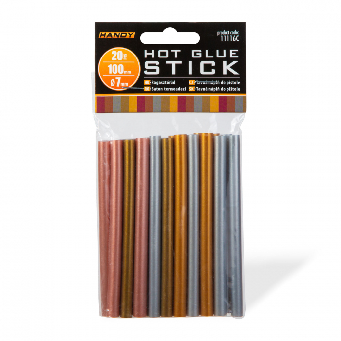 Baton termoadeziv -7 x 100 mm - coloare metalică - 10 buc/pachet [2]