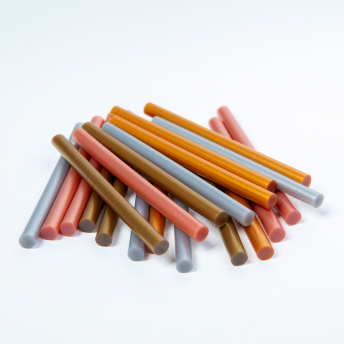 Baton termoadeziv -7 x 100 mm - coloare metalică - 10 buc/pachet [1]