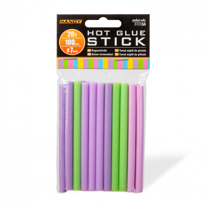 Baton termoadeziv -7 x 100 mm - colorat macaron - 10 buc/pachet [2]