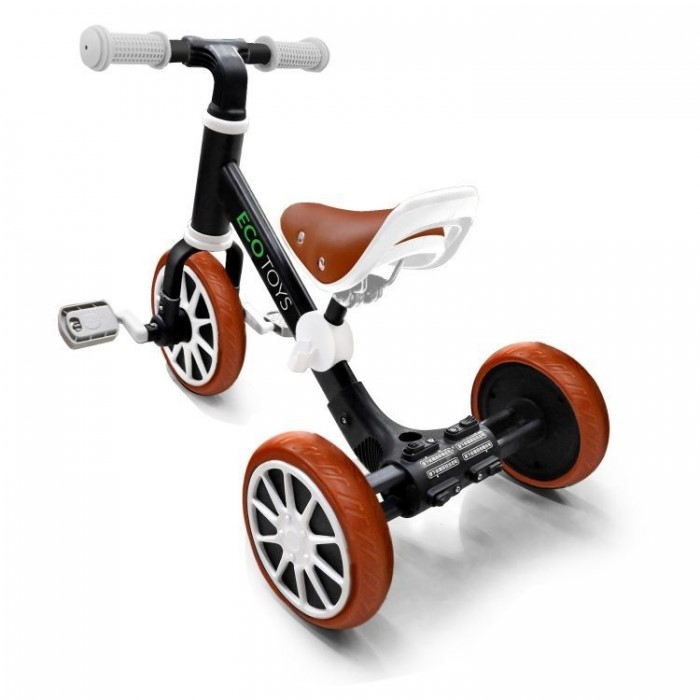 Bicicleta de echilibru 3 in 1 cu pedale pentru copii Ecotoys LC-V1322 - Negru [2]