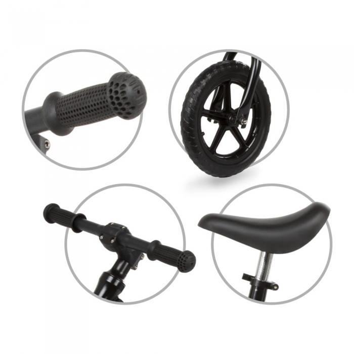 Bicicleta fara pedale cu cadru din magneziu Kidwell Rocky Black [5]