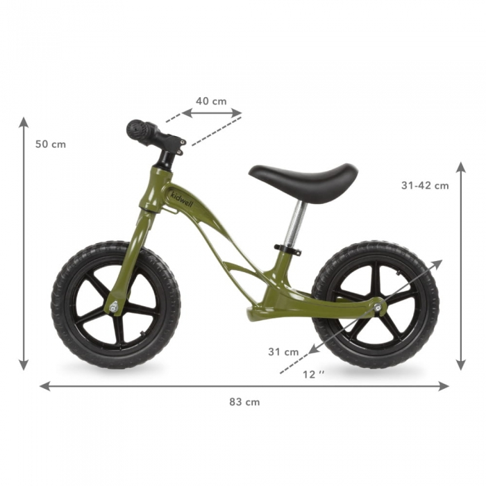 Bicicleta fara pedale cu cadru din magneziu Kidwell Rocky Khaki [6]