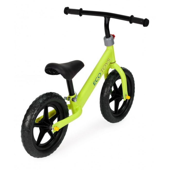 Bicicleta fara pedale cu roti din spuma EVA Ecotoys JM-763 - Verde [2]