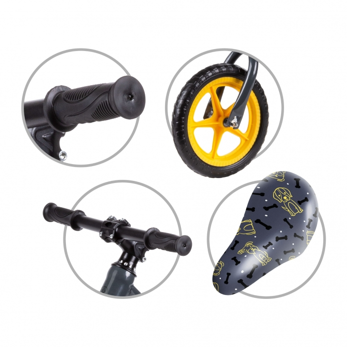 Bicicleta fara pedale cu roti din spuma EVA Kidwell MUNDO - Dogs [4]