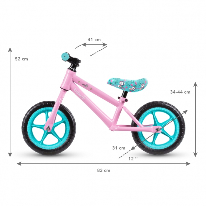 Bicicleta fara pedale cu roti din spuma EVA Kidwell MUNDO - Unicorn [6]
