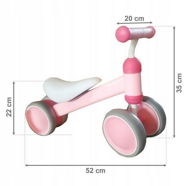 Bicicleta fara pedale Ecotoys JM-118 - Roz [2]