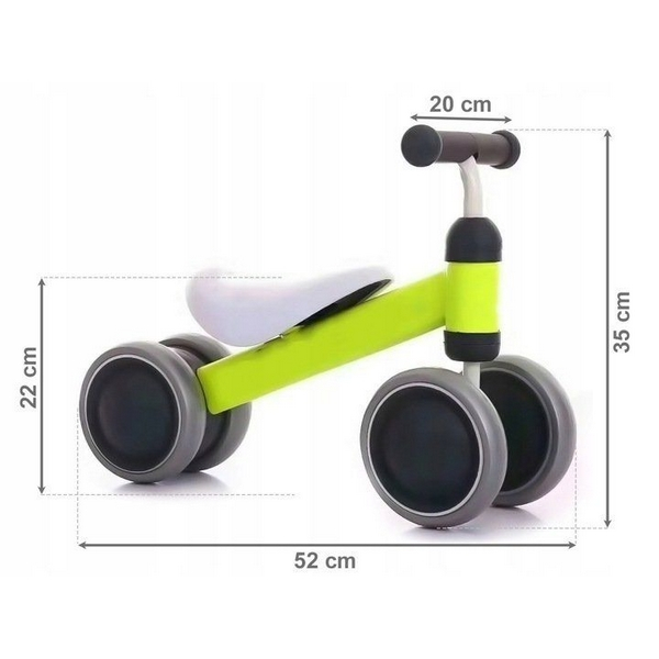 Bicicleta fara pedale Ecotoys JM-118 - Verde [2]