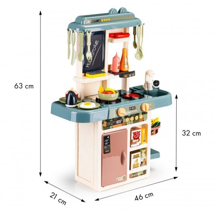 Bucatarie pentru copii cu sunete, LED-uri si dispenser de apa Ecotoys HC483303 [5]