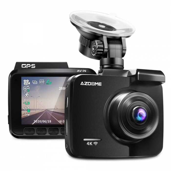 Camera auto DVR AZDOME GS63H, 4K, WiFi, GPS, Unghi 170, WDR, G-Sensor, Mod parcare, Filmare bucla [2]