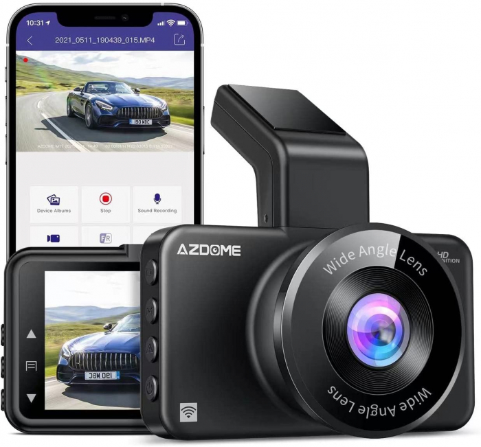 Camera auto DVR AZDOME M17, FHD 1080P, WiFi, Unghi 150, G-Sensor, monitorizare parcare [3]
