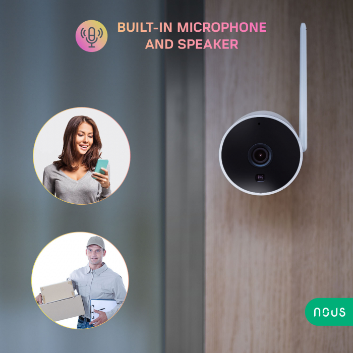 Camera de supraveghere IP WIFI NOUS W7P Smart, Exterior, 3MP, Detectare micare, Night vision [6]