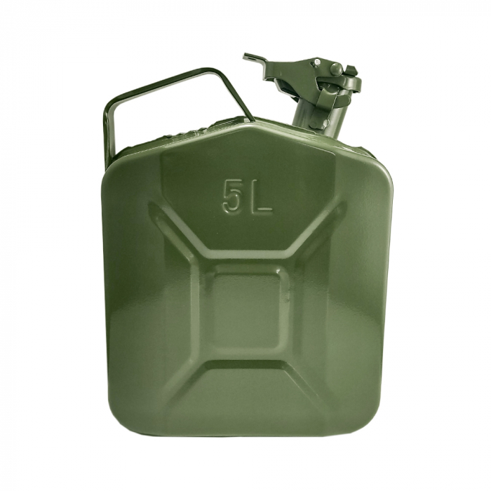 Canistra metalica mini capacitate 5L pentru combustibili - culoare verde [2]