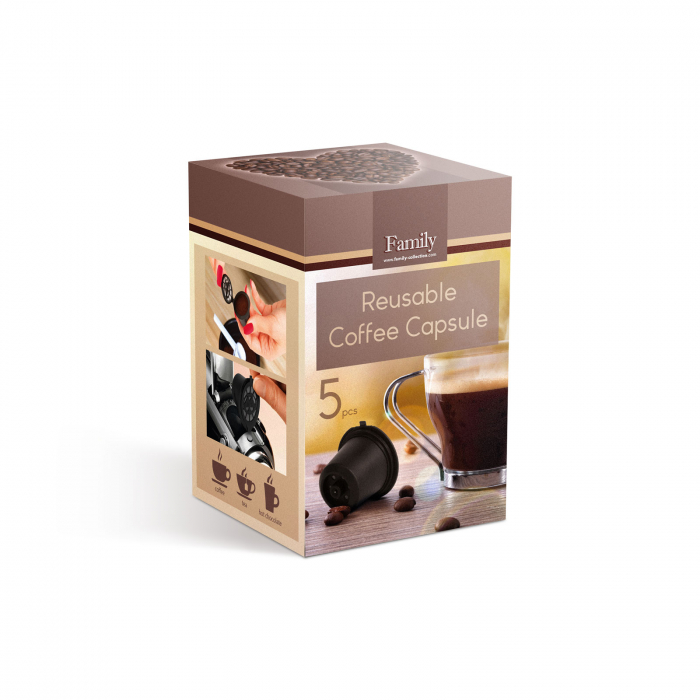 Family - Capsule de cafea reîncărcabile, pentru aparate Nespresso - 5 buc. / pachet [4]